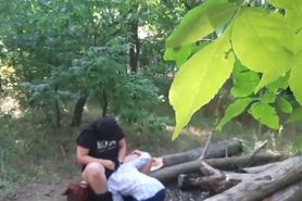 I had wild oral sex with a stranger in the forest - Girl reaches intense orgasm