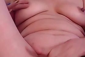 Horny mature plays with her beautiful pussy