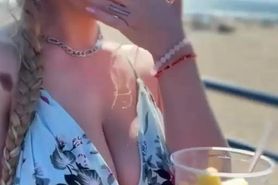 Santa Monica Beach Date With Busty Girl Lena Paul