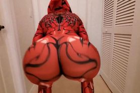 Curvy Spider-Pawg Twerks On Cock