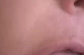 MILF close up blow job