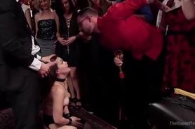 Holiday BDSM Slut Orgy turns Fangirl to Sex Slave