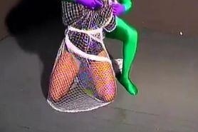 Superheroine Black Canary Captured Hogtied and Humiliated by The Riddler