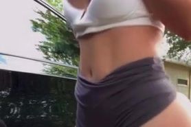 Milf twerking in public