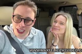 Max Felicitas and Azzurra Eyes: A Big-Titted Blonde's Car Pleasure