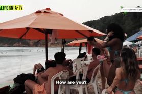 Hot Influencer Kisses Married Tourist On Beach In Brazil!