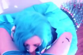 Jinx cosplay blowjob