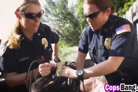 Hot white cops screw a black graffiti artist outdoors