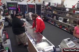 Sexy girl fucked by the pawnshop owner for the amount she needs