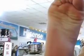 Chinese woman's feet webcam