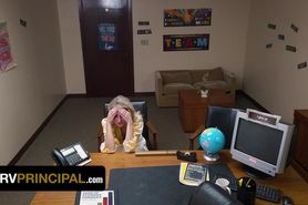 Big Titted Step Mother Gigi Dior Bends Over The Teacher'S Desk To Save Her Step Son - Perv Principal