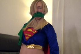 sweet little supergirl defeated and prepped for bondage auctn