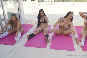 Michelle Giraldo Double Dildo Yoga