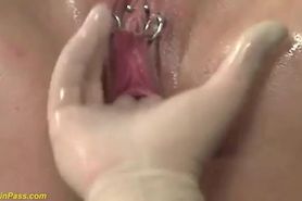 Extreme scene showing a squirter who wants orgasms