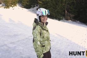 HUNT4K When Husband is Loser Wife Fucks any Skier