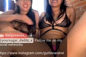 Nalgonasex lesbian show with her friend 5