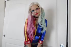 Harley Quinn touching herself