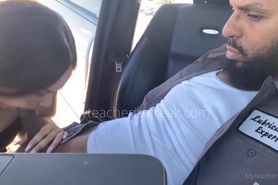 Redbone car suckin & riding cock