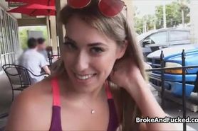 From coffee to screw with busty sex with stranger