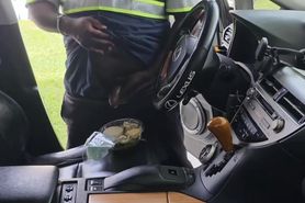 Woman Catches Delivery Man Masturbating on Her Caesar Salad in the Car!