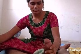 Bored Indian housewife with a hairy pussy sucking a dick