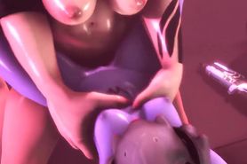 Futa Zarya x widowmaker hentai -Strap On Version