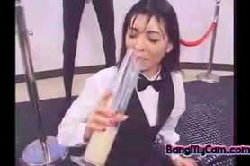 uncensored japanese camgirl drink 1l of cum camshow