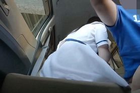 Cute Japanese Idol?Rich In-car Sex In The Parking Lot . Pleasant Large Amount Of Creampie.