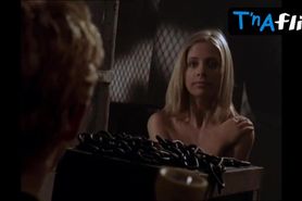 Sarah Michelle Gellar Breasts Scene  in Buffy The Vampire Slayer