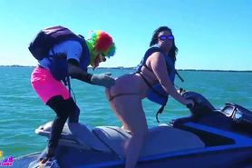 Virgo Peridot And Mandimayxxx Gets Fucked By Gibby The Clown On A Jet Ski In The Middle Of The Ocean Girls Bent Over