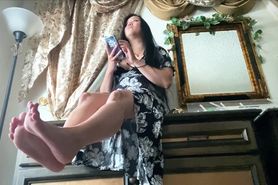 Goddess Mara Ignoring You While I'm On My Phone... [Foot Fetish POV Kink]