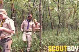 ScoutBoys Bishop Angus fucks boys outdoors while camping