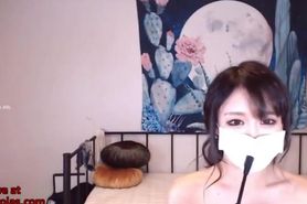 Korean busty camgirl hot show