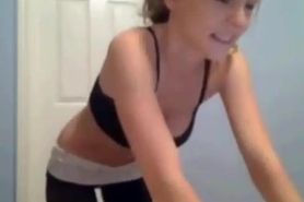 Cam Girl Flashing and Teasing