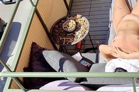 Real amateur white trash teen bitch nude on balcony