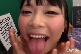 Airi Natsume Enjoy A Mouthful Of Sperm For FOUR Times / Gokkun Swallow