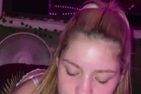 College Slut Sucking BBC