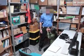 Cute teen thief drilled by horny LP officer in LP officer