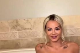 Onlyfans Live Blonde Big Boobs Bath Masturbation