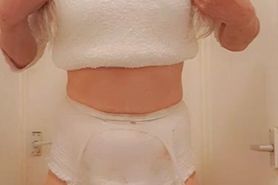 Sissy diaper smoking