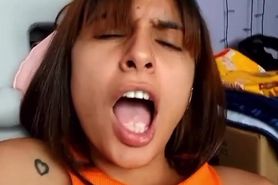 Colombian girl sexy body masturbating with toy