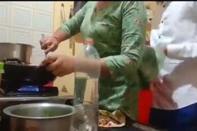 Indian sexy wife got fucked while cooking