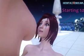 Girl Dreams And Suprised By Her New Futa Double Cocks 3D Animation