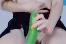 Popular Thai net idol masturbating with various devices