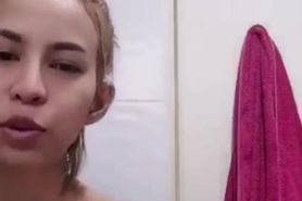 Asian webcam model shower time