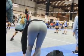 perfect round ass volley coach tight grey leggings