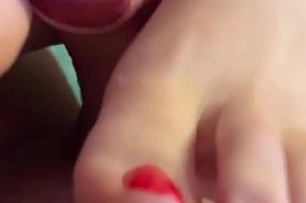 Footjob Play Real Couple