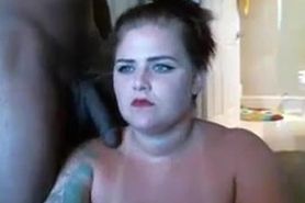 Interracial Chubby Tattooed BBC Doggy Banged