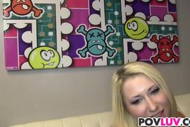 Blonde teen Stacie Andrews likes POV