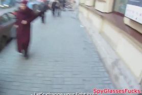 European girl pov filmed on spycam